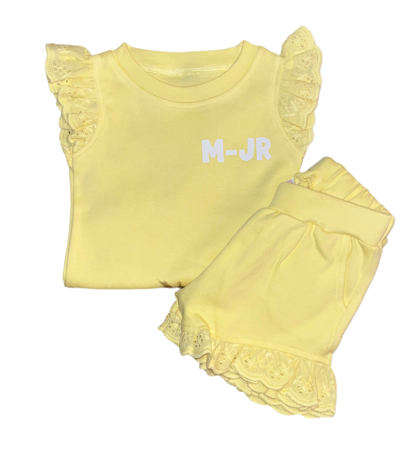 - Frilled Shorts Set - Initials