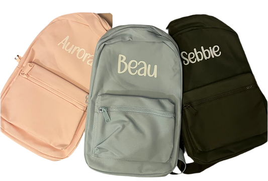 Personalised Name Backpacks